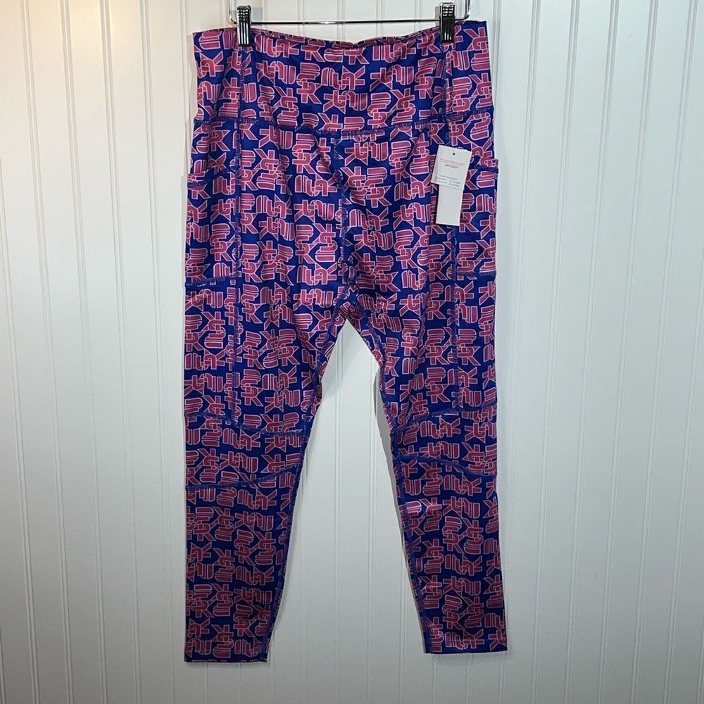 PSK Collective Leggings Women’s 2XLarge Pink Blue Active Athleisure Classic Core